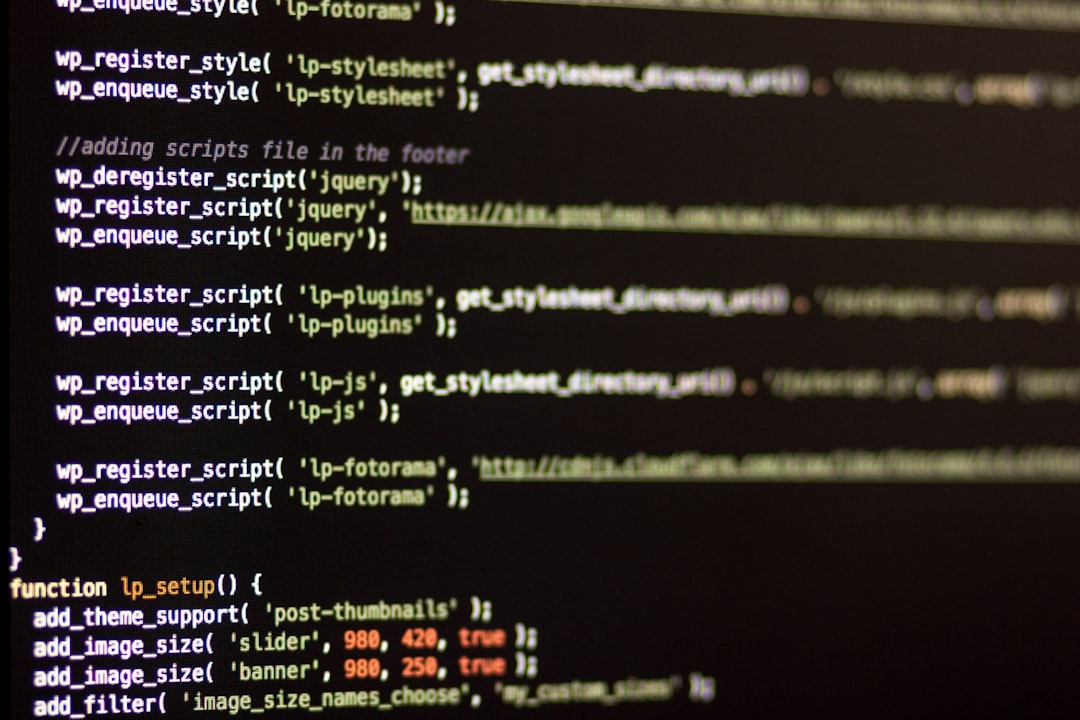 Code programming screen